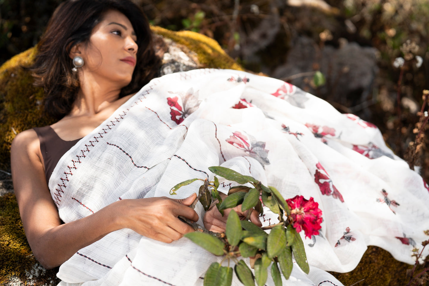 The Rhododendron Saree
