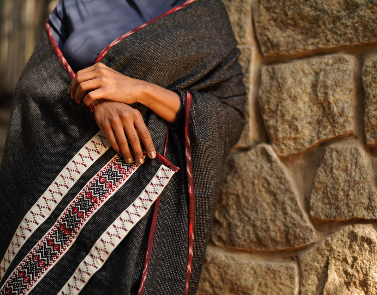 Winter Weave Chevron Shawl