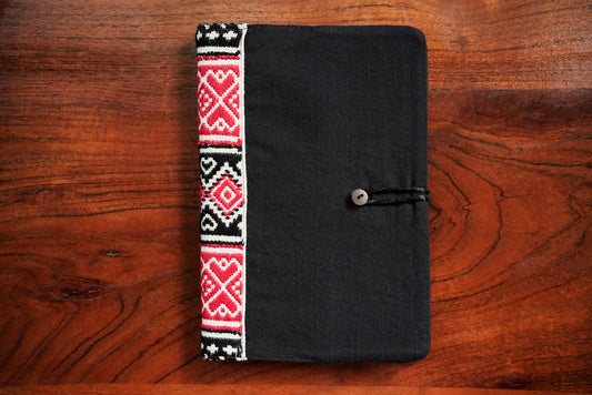 The Classic Journal, GI-tagged Toda hand-embroidered spine journal sleeve with A5 ruled notebook